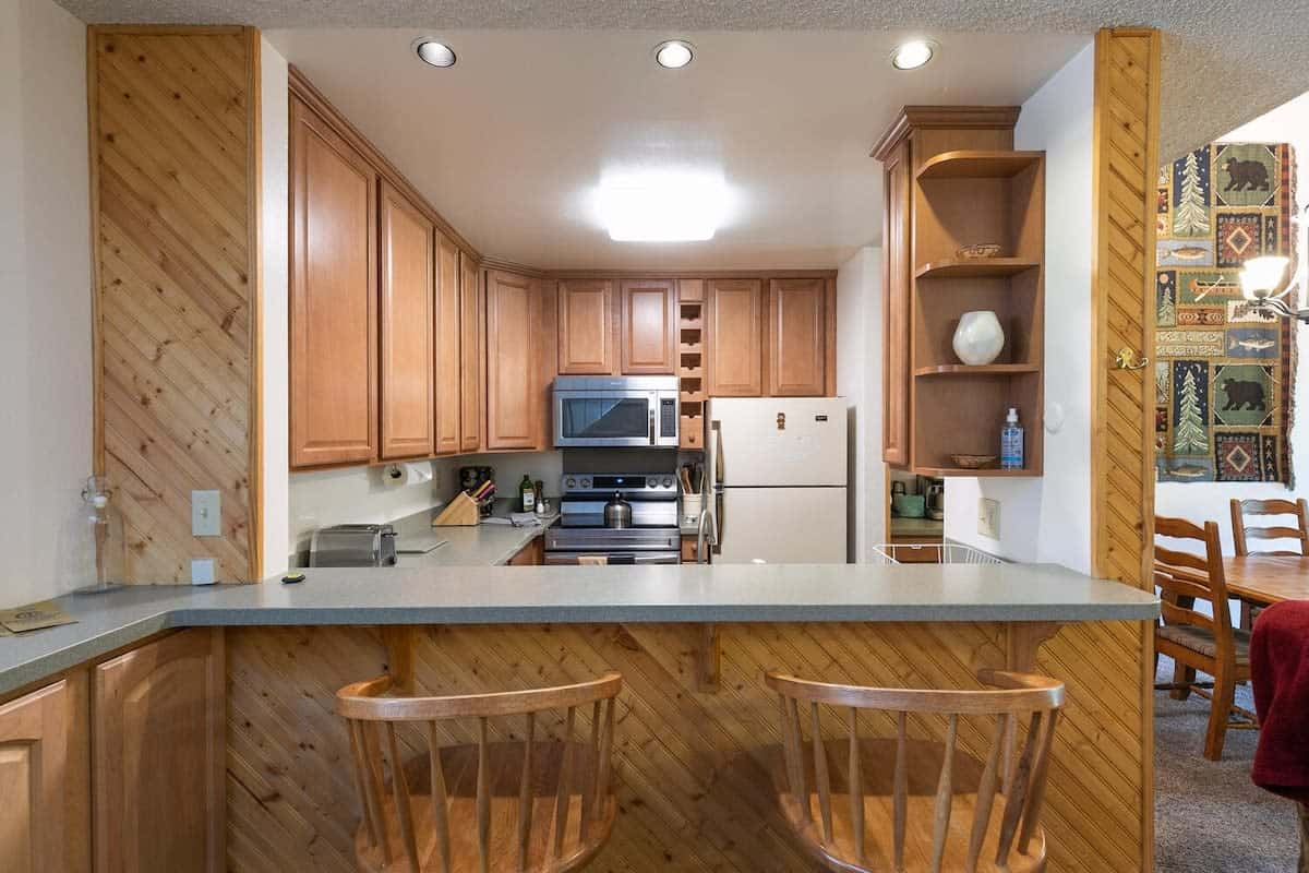 Prepare meals at home with ease in the fully equipped kitchen where you will find all the cookware needed to whip up a tasty dish.