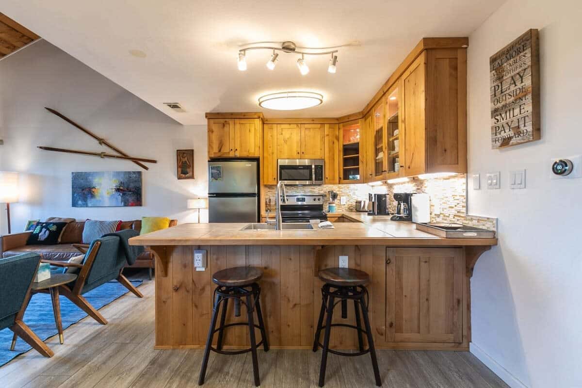 Prepare meals at home in the comfort of the fully-equipped kitchen.