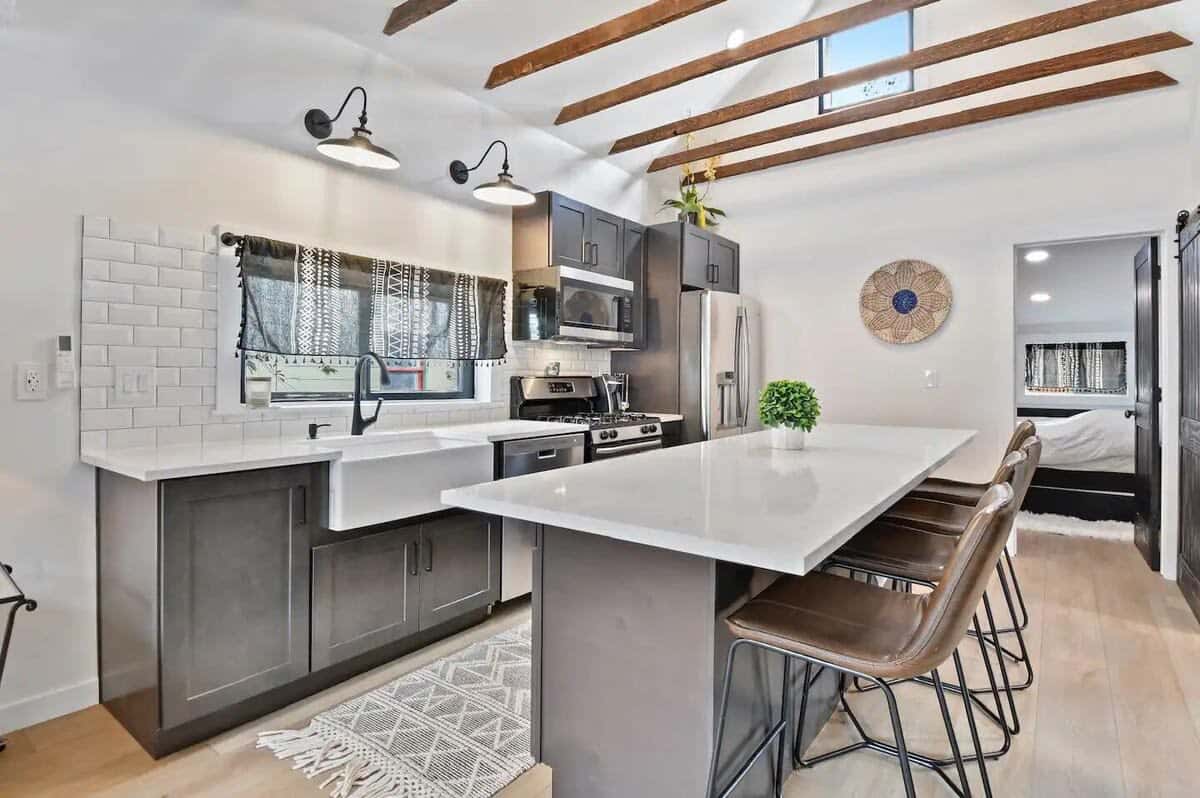 The fully-equipped kitchen is as functional as it is stylish with everything the chef in your group will need to prepare a delicious meal.