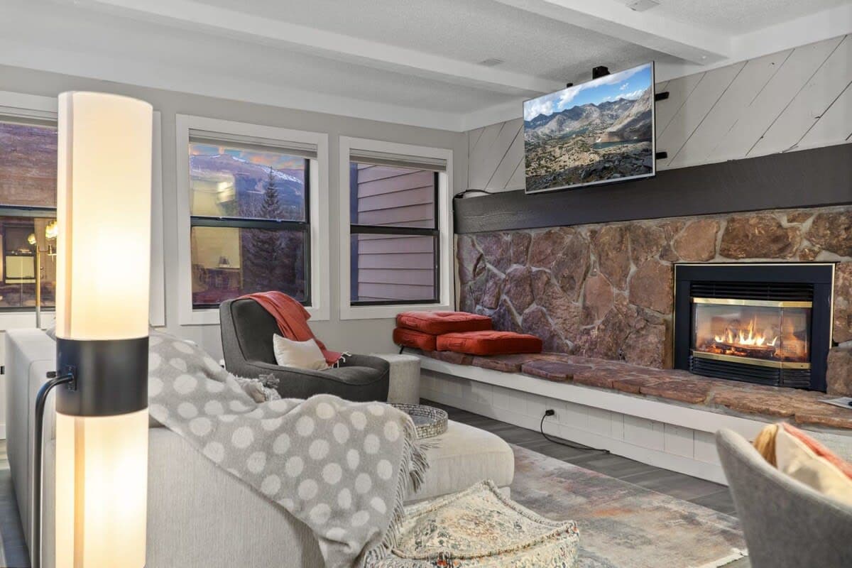 Stay in the heart of Breckenridge Historic District at this 2-bedroom corner-unit condo!