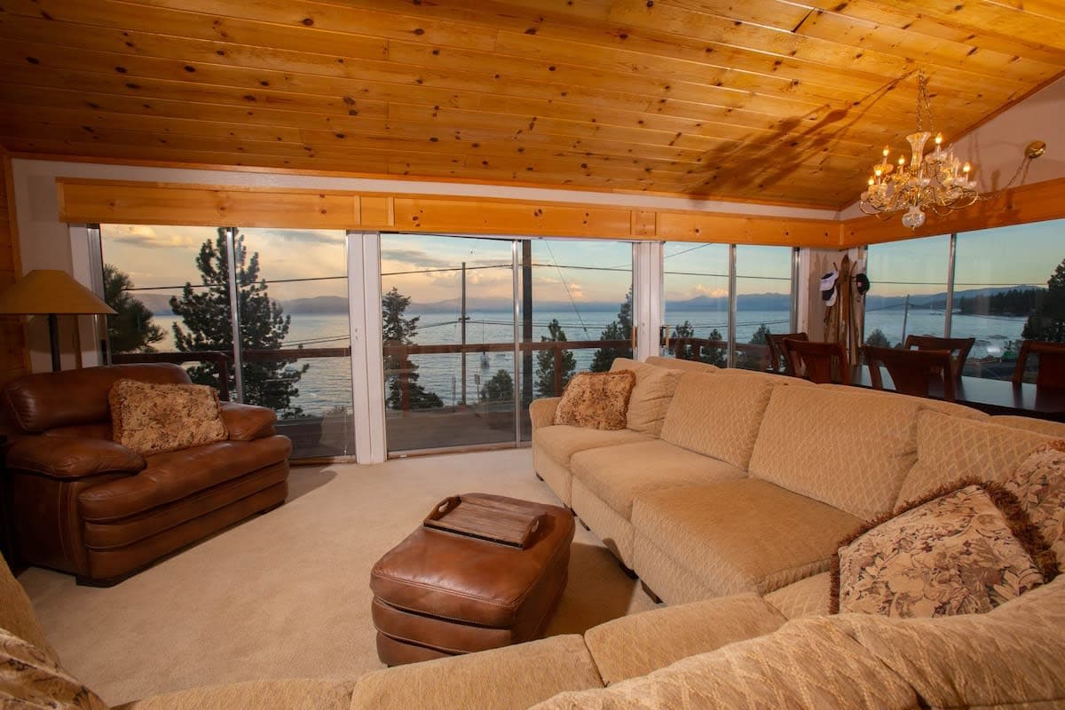 Views from downstairs living room, dining table, and kitchen!