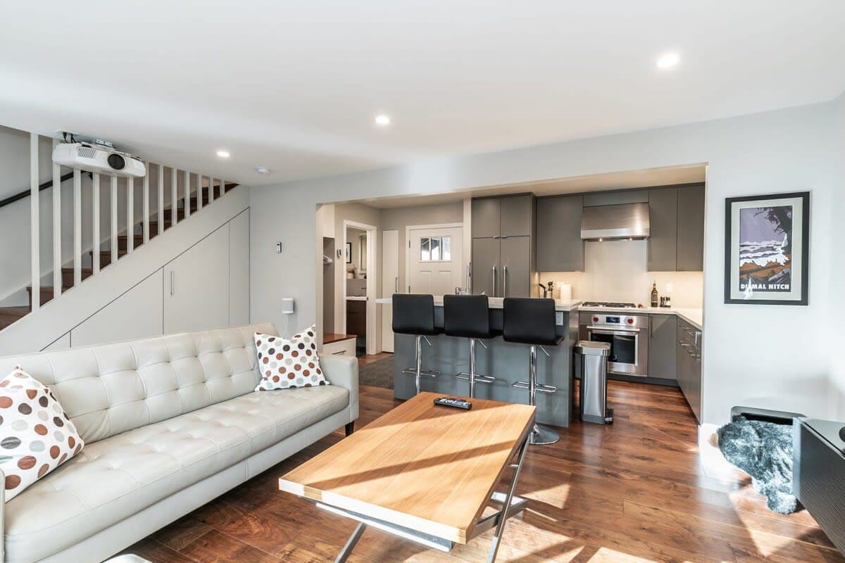 This stylish townhouse is full of high-end furnishings and amenities and includes modern tech for ultimate comfort during your time in Tahoe.